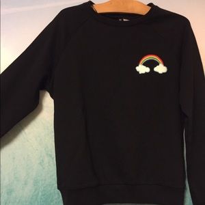 Rainbow sweatshirt, size Small